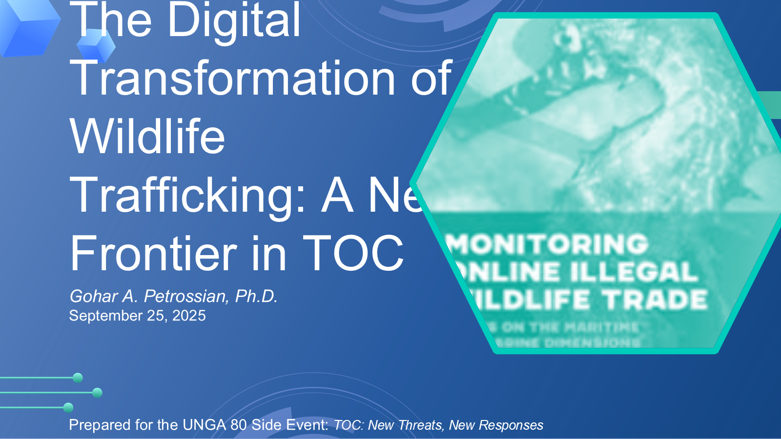 First slide of the UNGA 80 presentation